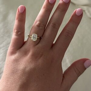 Moissanite Engagement Ring